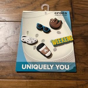 New Crocs Jibbitz Weekend Relax 5 pack